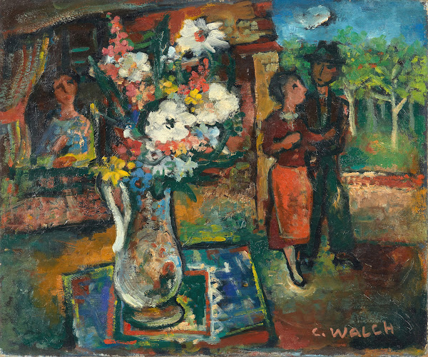 Les Amoureux Au Bouquet Circa 1937 1938