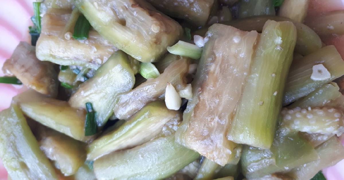 Cà tím xào tỏi chay