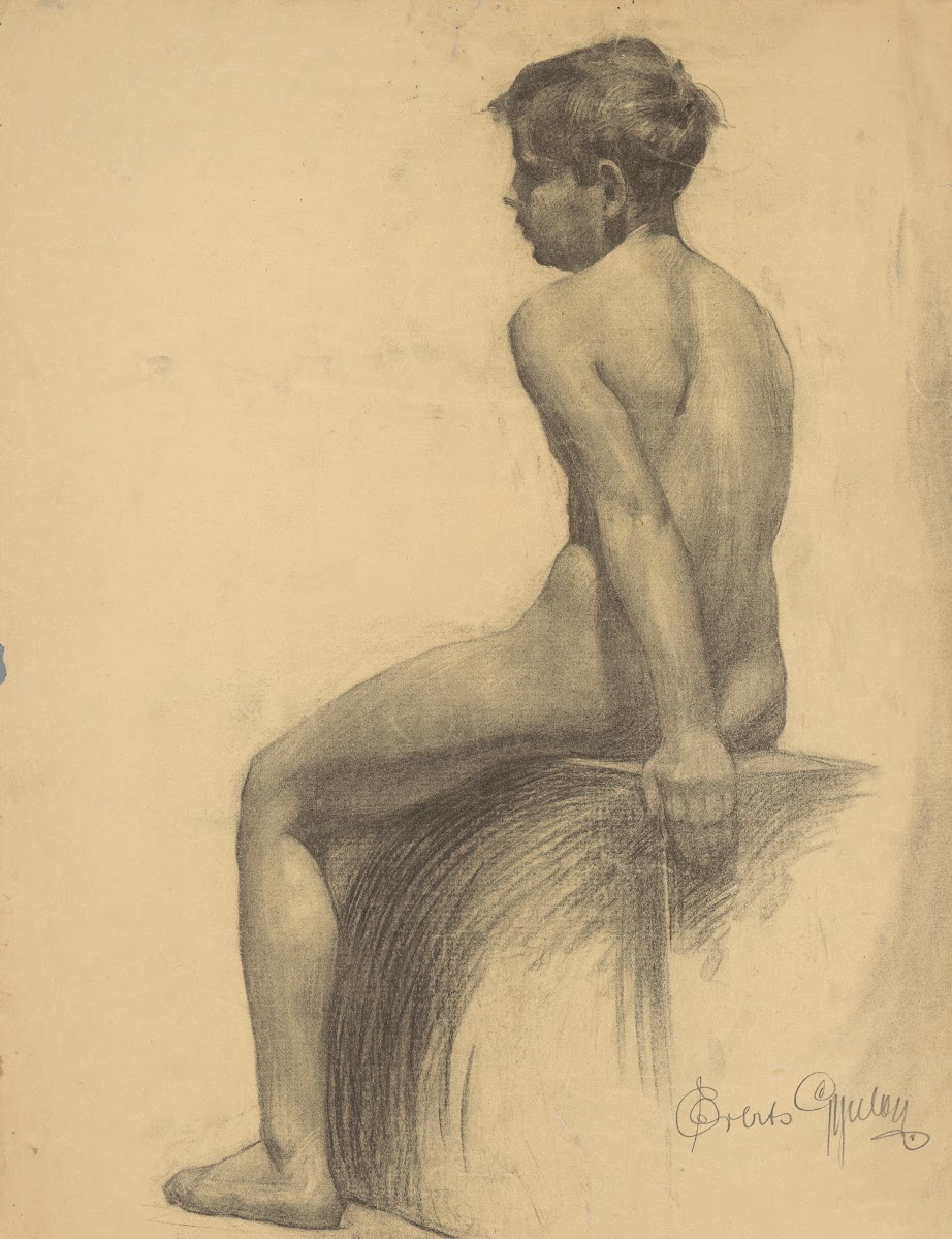 Study of a Seated Boy 19101920