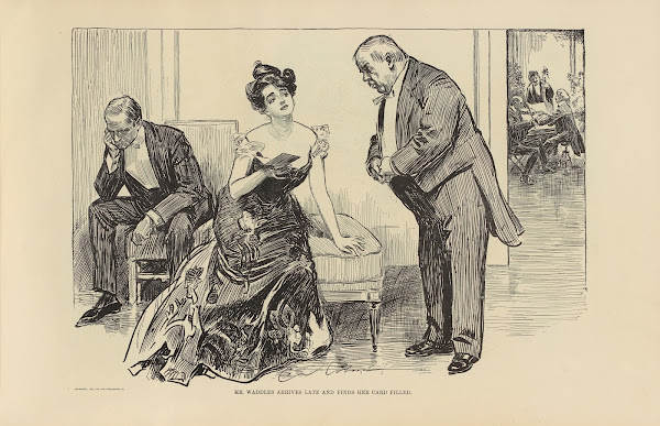 Mr Waddles arrives late and finds her card filled 1900 1905