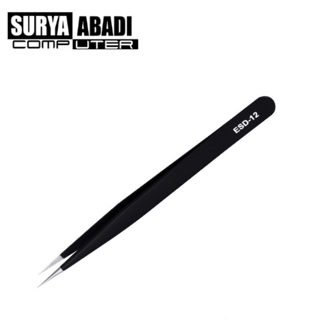 PINSET TWEEZER ESD 12