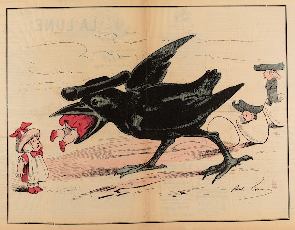 A propos de Pâques  dœufs par Gill 1879