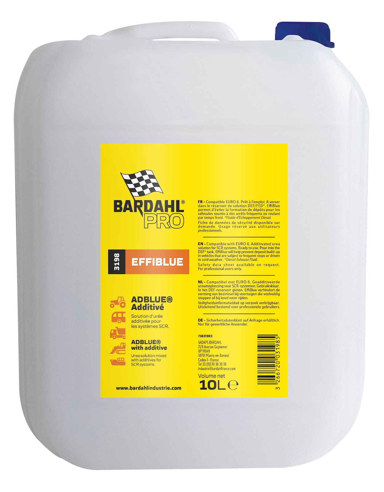 EFFIBLUE 10L (Geadditiveerde AdBlue SCR)