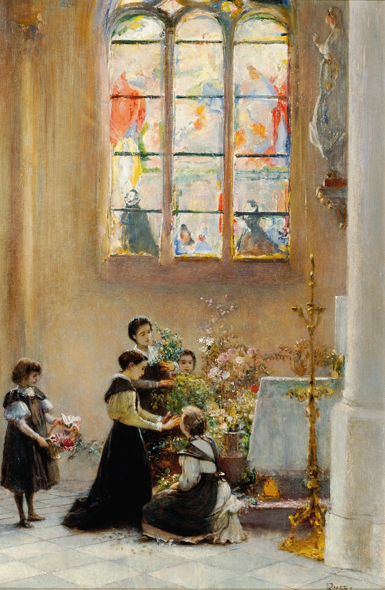 Fest St Maria in einer Kirche in Venedig 1890 1900