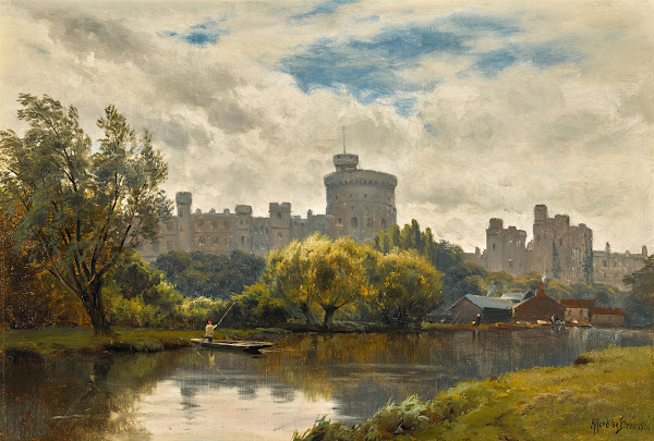 Windsor castle from the Thames