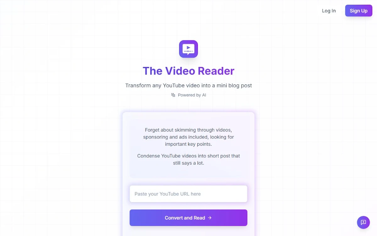 Captura de The Video Reader