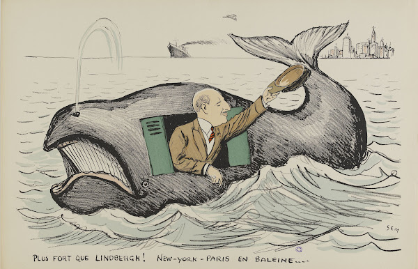 Plus fort que Lindbergh New York  Paris en baleine 1927