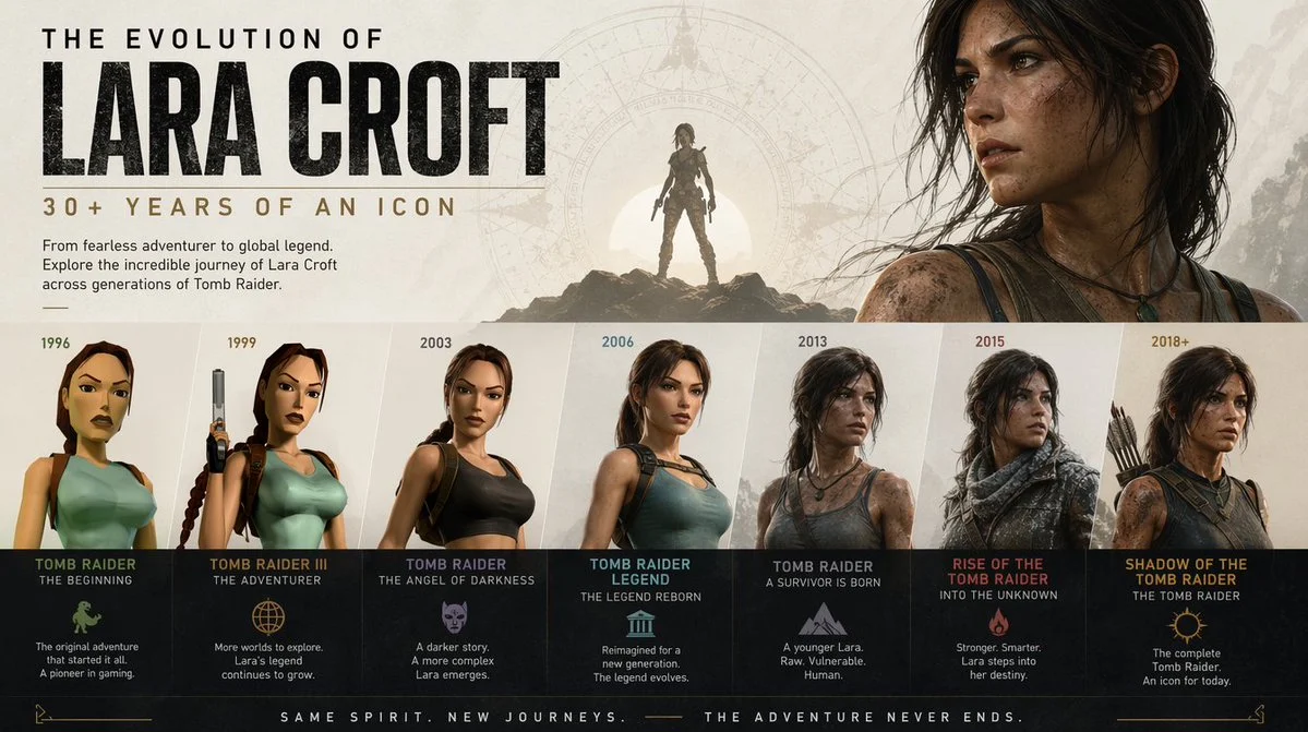 Póster de Lara Croft Evolution
