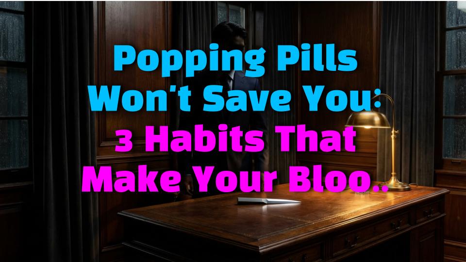 Popping Pills Wont Save You: 3 Habits That Make Your Blood Pressure EXPLODE