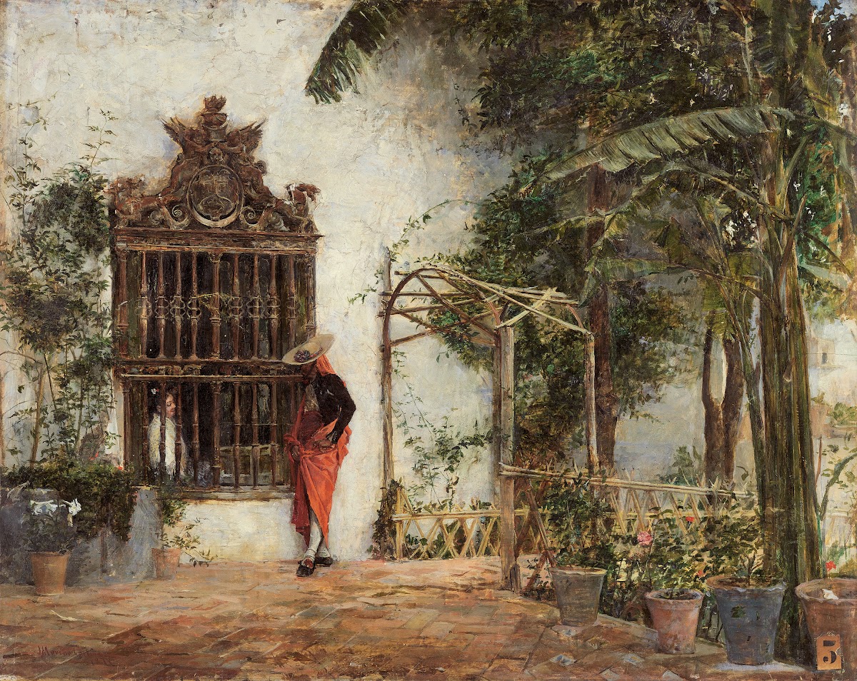 Courting by the Window Grille 1874