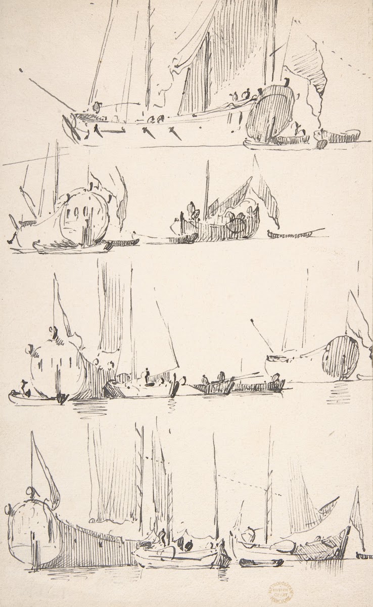 Studies of Ships and Boats mid 17thearly 18th century