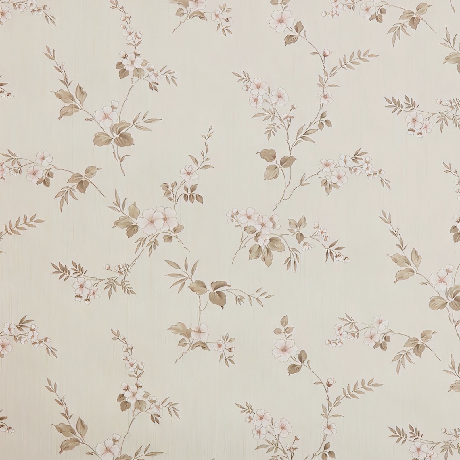 Download Vintage Cream Floral Wallpaper Pattern Full HD iPhone