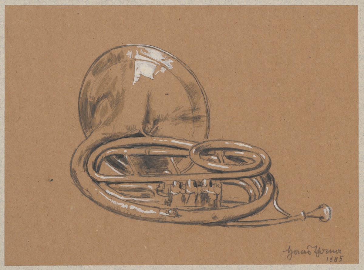 French horn 1885
