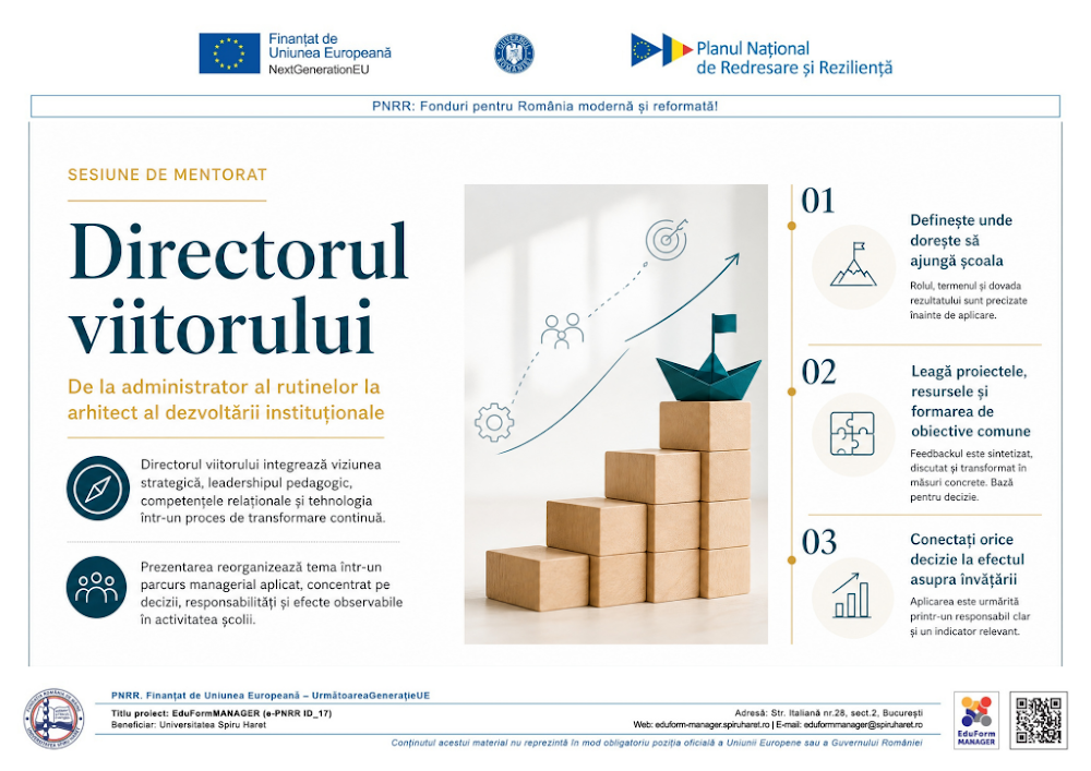 Coperta ghidului Directorul viitorului – lider al transformării continue