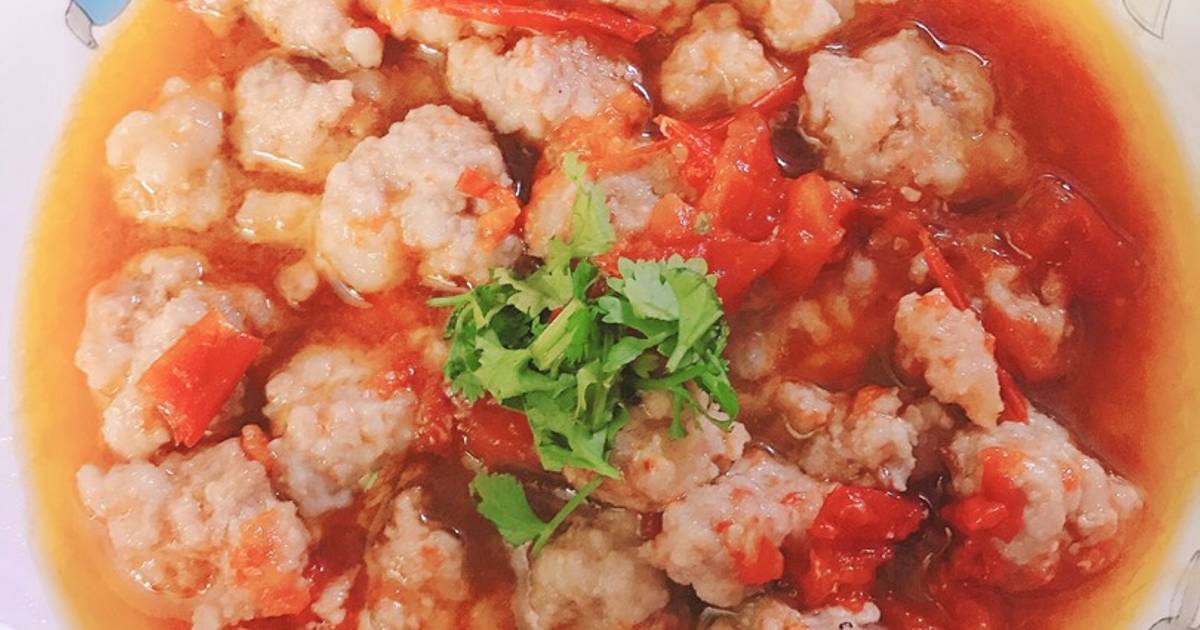Thịt viên sốt cà chua