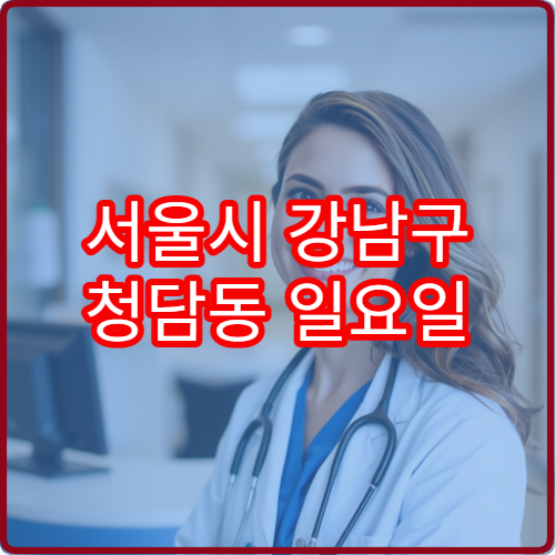 서울시 강남구 청담동 일요일 약국 당직 약국 여부 한눈에 확인