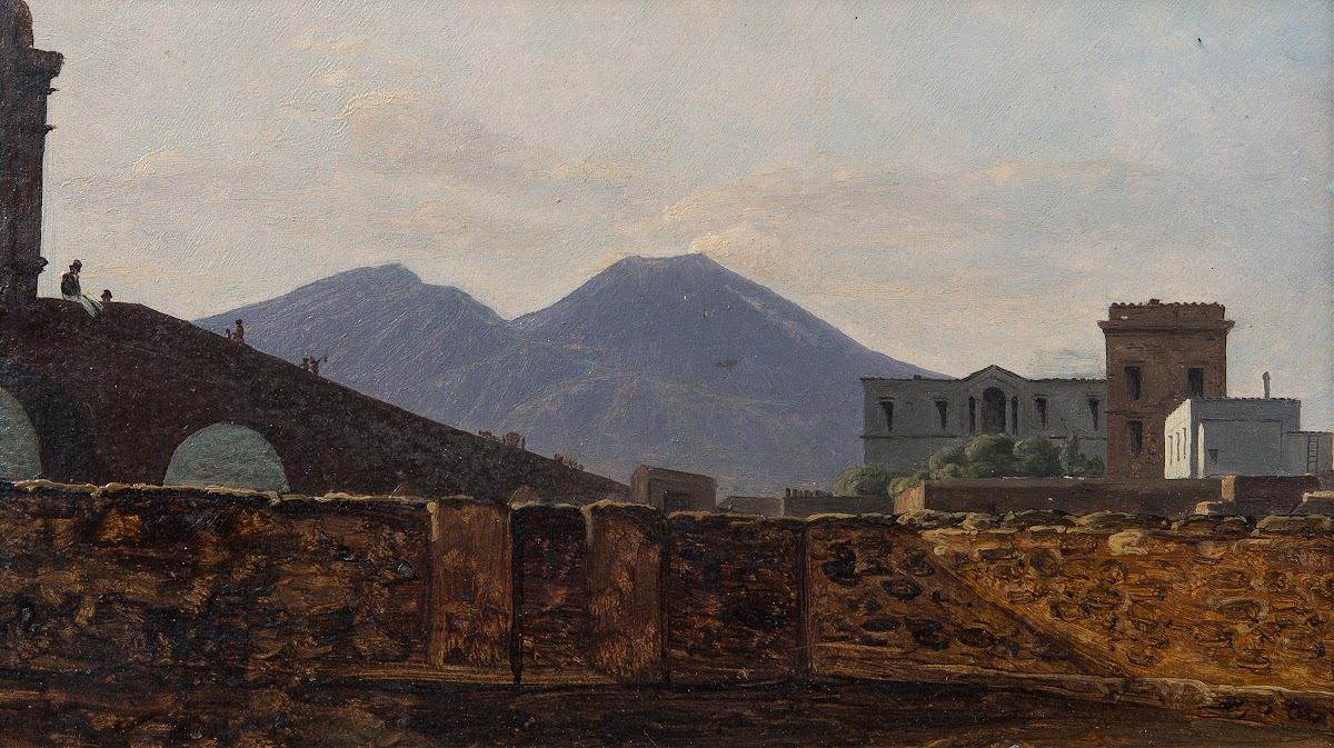 Vesuvius Seen from St January Bridge Naples