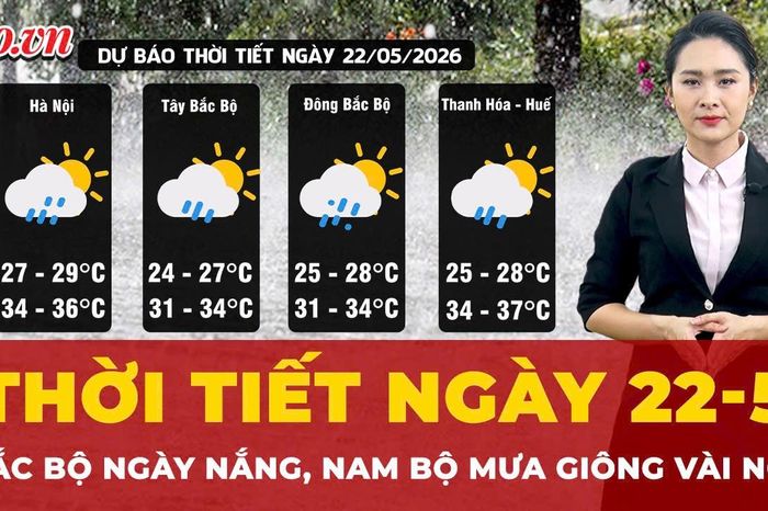 Thời tiết ngày 22-5: Bắc Bộ ngày nắng, Nam Bộ mưa giông vài nơi - Báo Pháp Luật TP.HCM