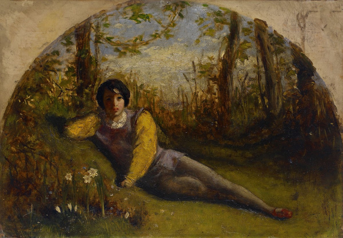 The Young Poet  Oil Study 1849