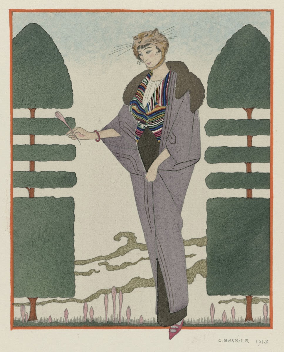 Les Colchiques  Manteau de voyage de Paquin 1914