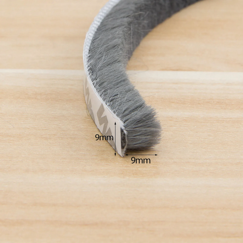 Window and door sealing tape with adhesive backing