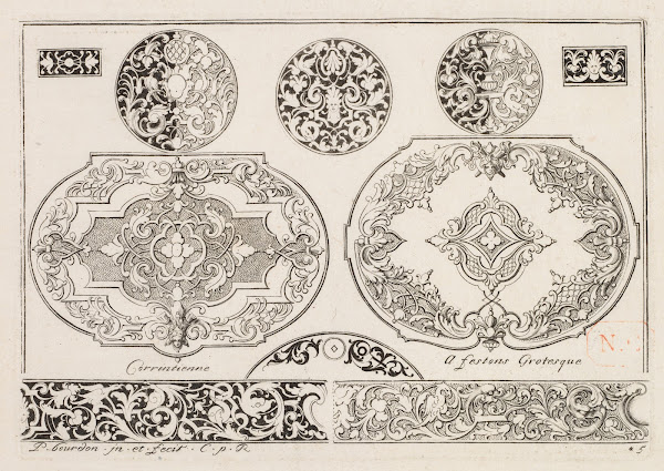 4 from Livre second essais de gravjre second book of Engraved Designs c 1703