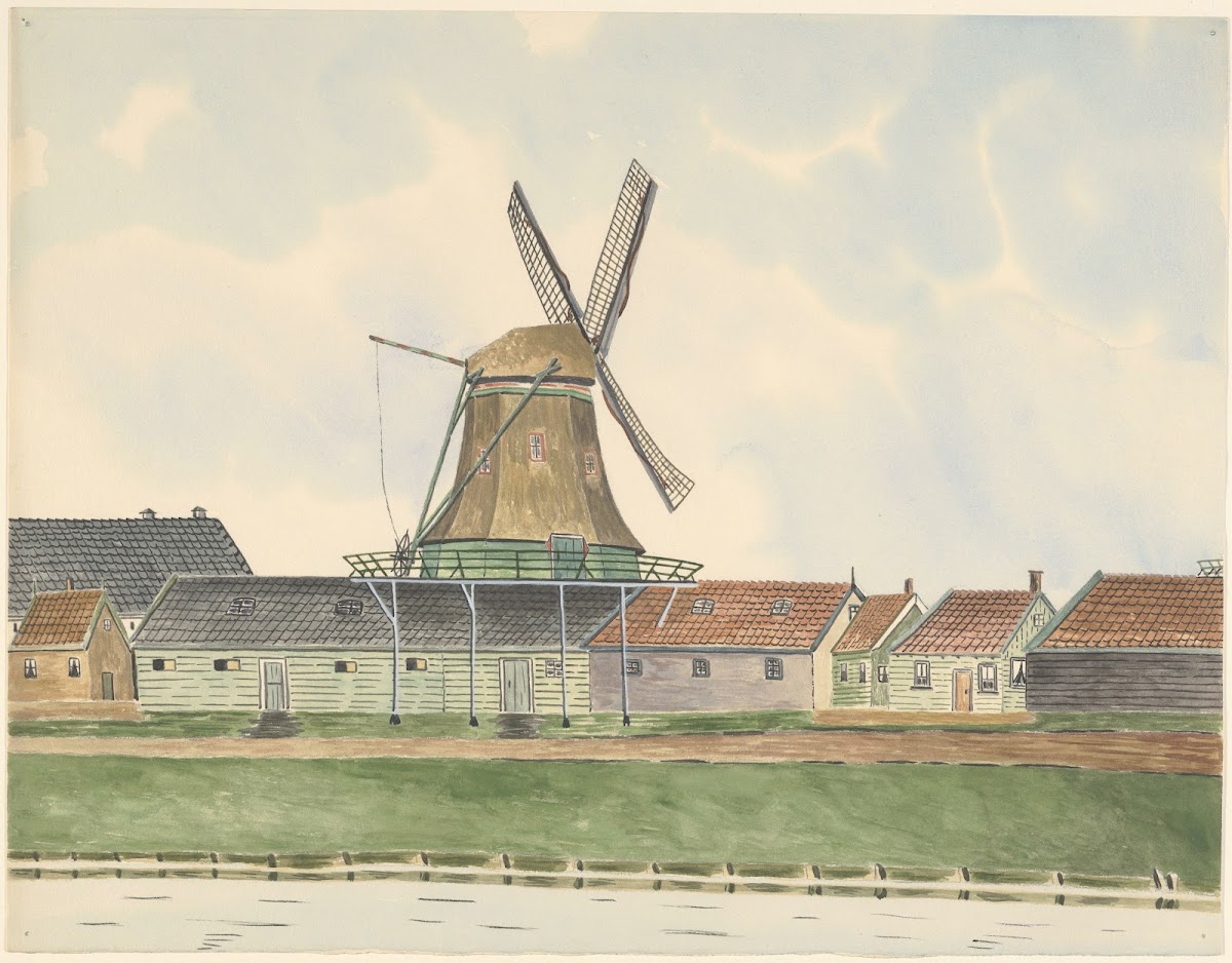molen oliemolen Het Witte Paard aan het Zaandijkerwegje 1893 gesloopt 1930 1940