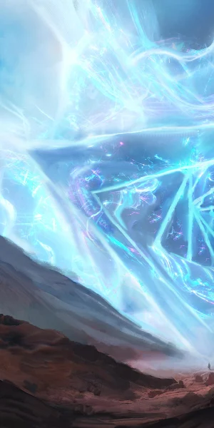 Landscape Art, Sci-Fi, Triangle Portal, Digital Painting 4K Wallpaper Background