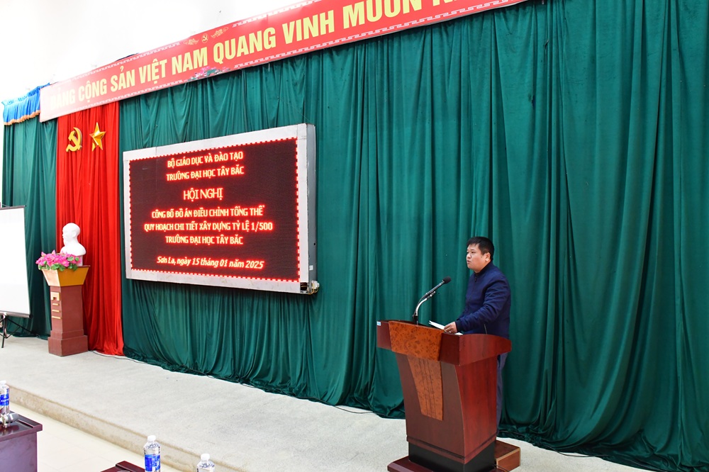 Hội nghị công bố Đồ án điều chỉnh tổng thể quy hoạch chi tiết xây dựng tỷ lệ 1/500 Trường Đại học Tây Bắc