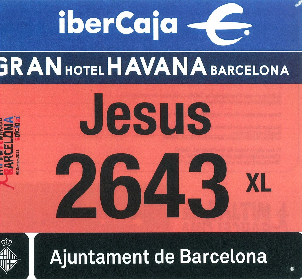 Dorsal de Mitja Marato BCN