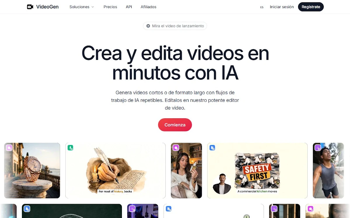 Captura de VideoGen