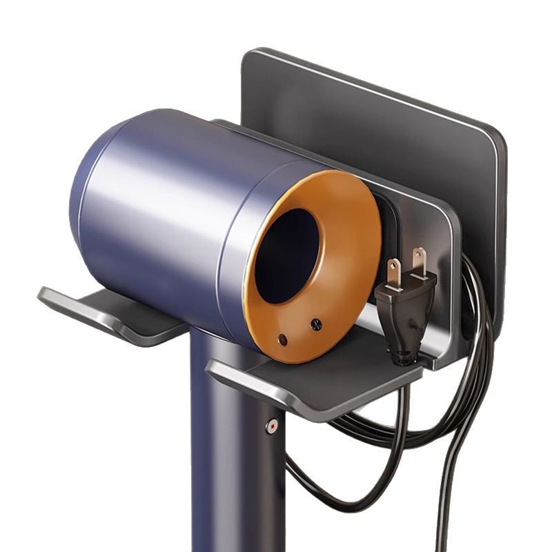 Hair dryer holder with cord winding