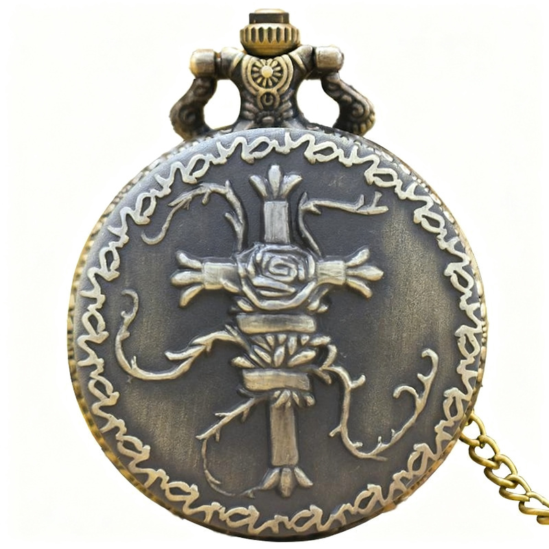 Taschenuhr mit Zeigern, 40 mm Durchmesser