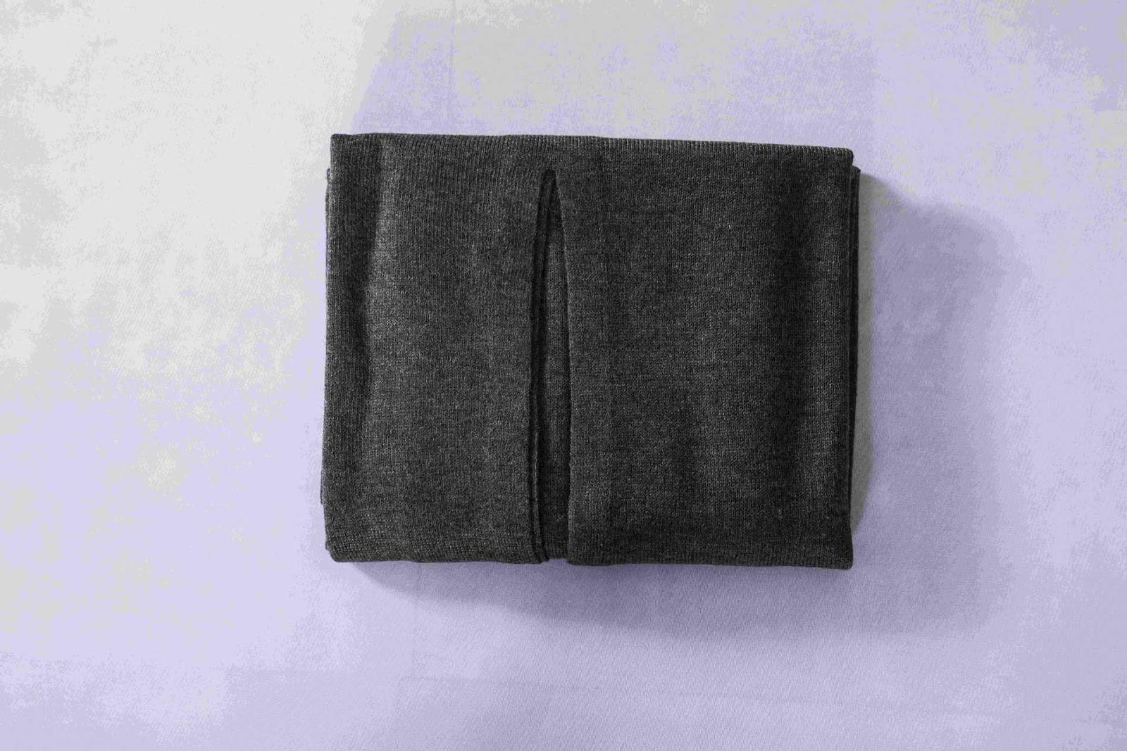 Merino wool scarf with sleeve openings, 160x54 cm