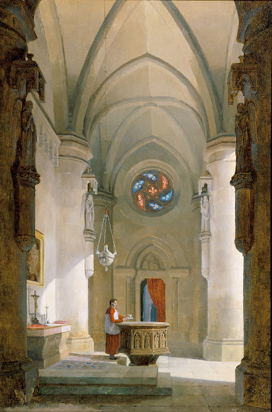Das Innere einer Taufkapelle 1838