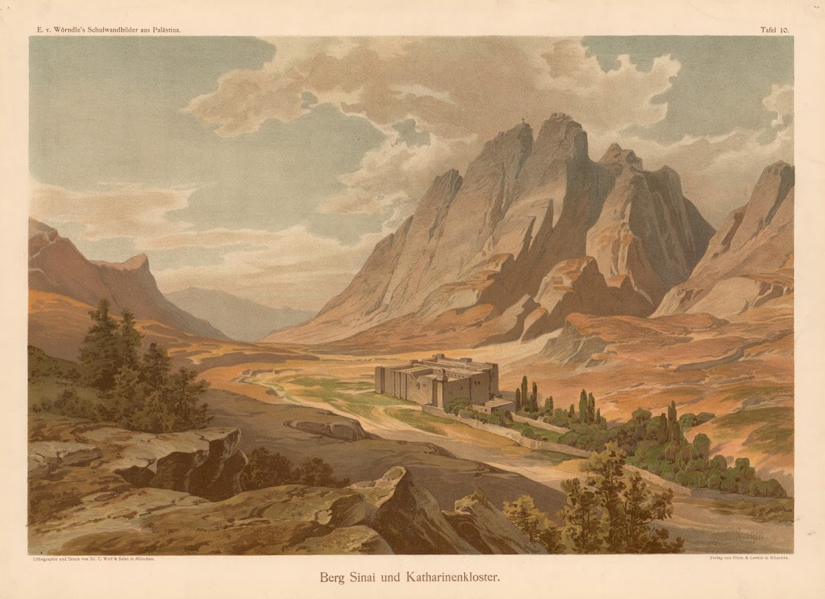 Mount Sinai and St Catherines Monastery 1900