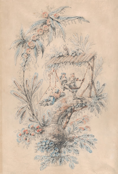 Decorative Fantasy with Exotic Figures in a Tree House 1771