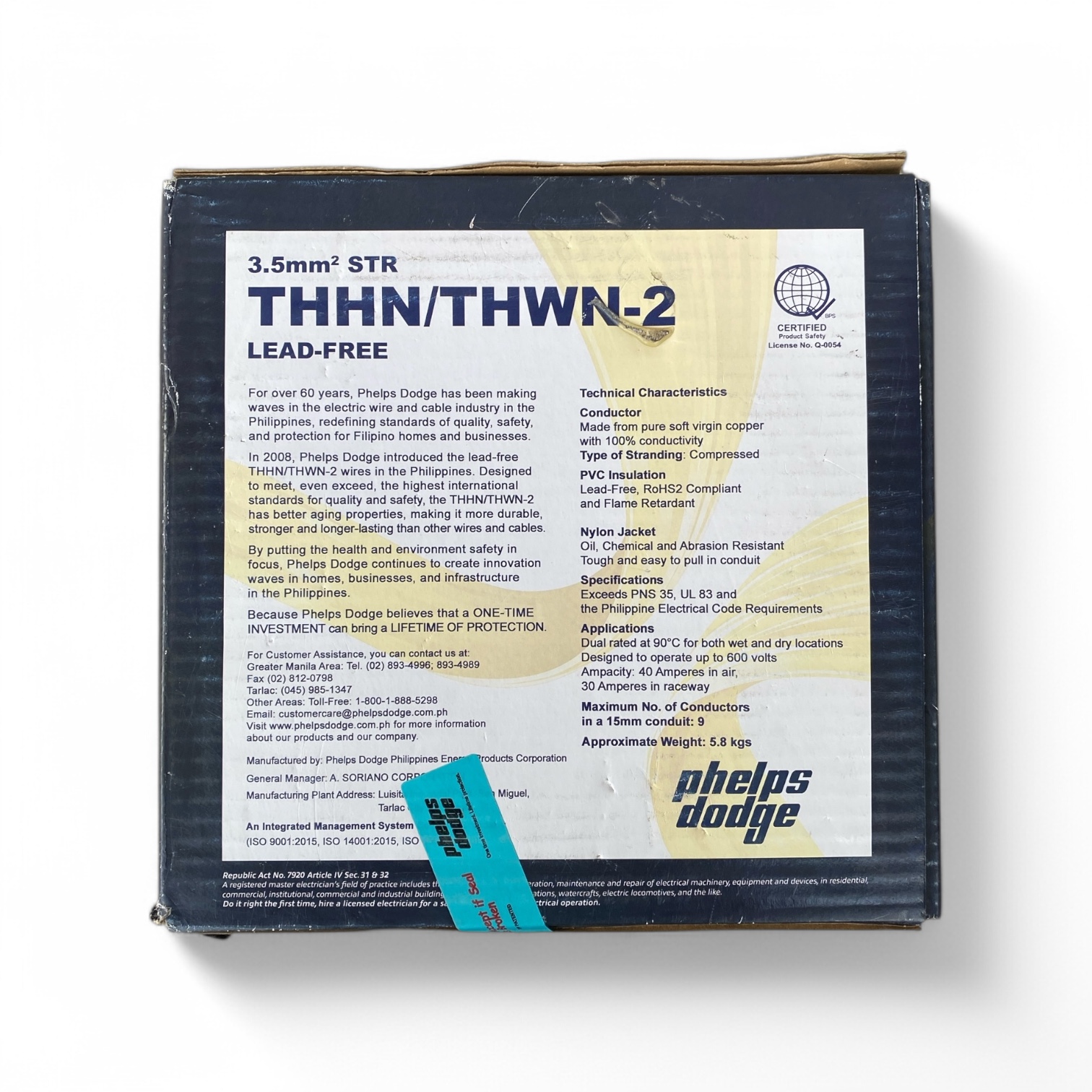 Phelps Dodge THHN #12/7 Stranded