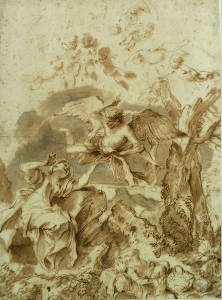 Hagar and Ishmael in the wilderness 1655   1600