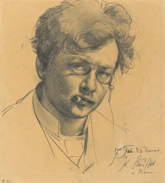 Selbstbildnis mit Zigarette 1883