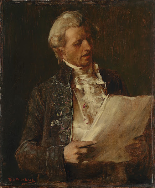 Singer Study for the painting The Dying Mozart 1886
