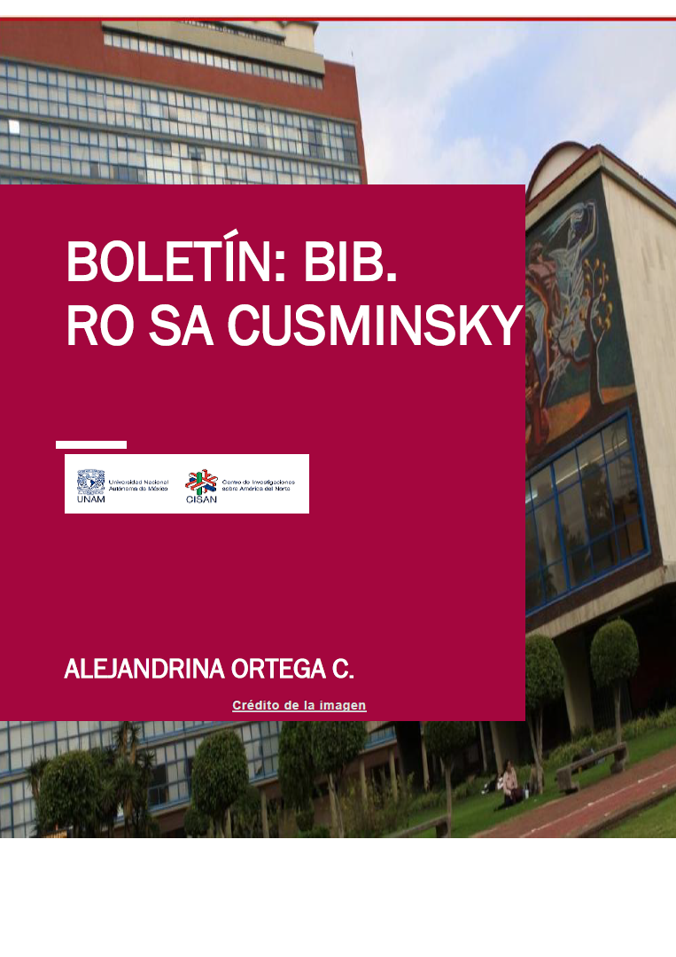 Portada del boletín