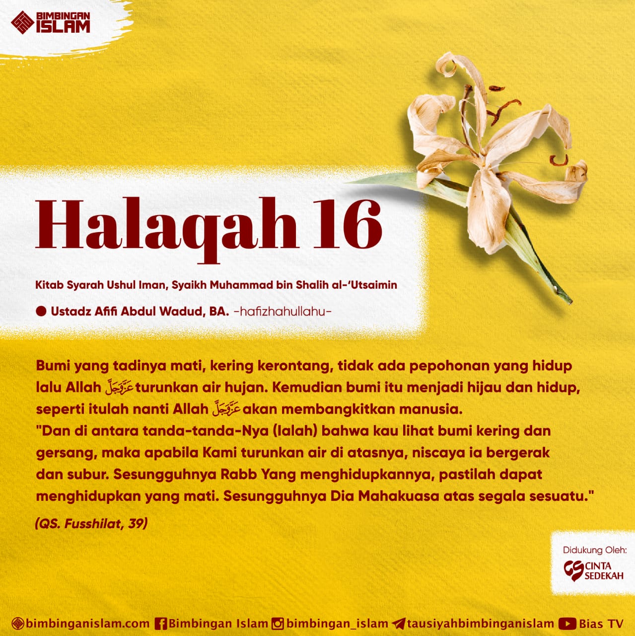 Halaqah 16 Bantahan Kepada Orangorang yang Mengingkari Yaumul Ba'ats