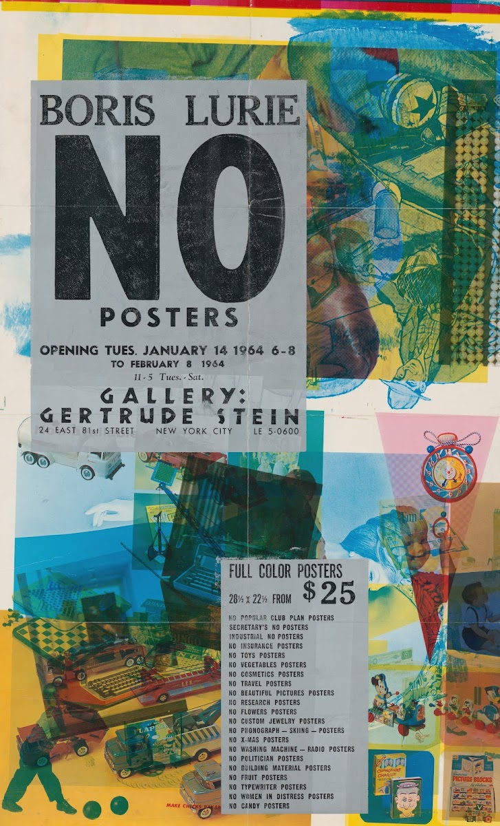 No Posters Gertrude Stein Gallery 1964
