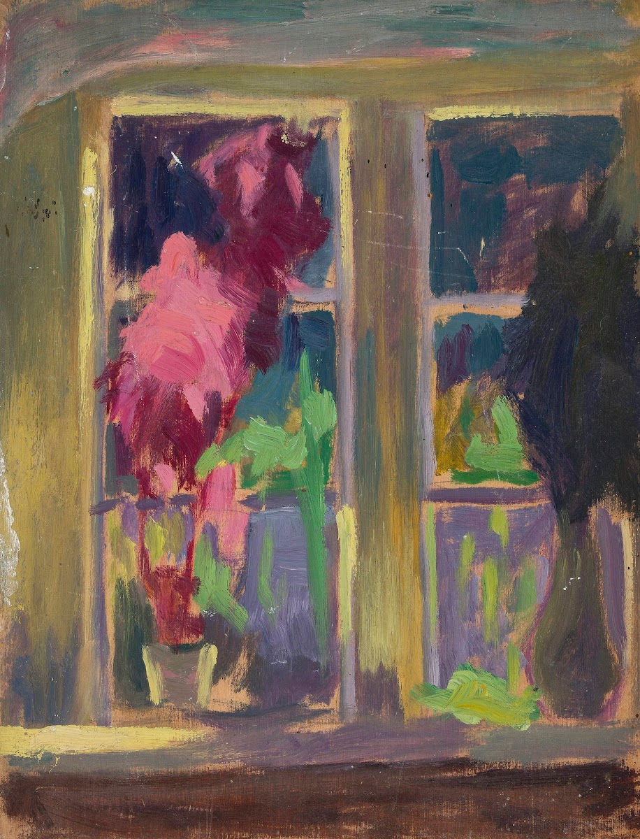Window with flower pots