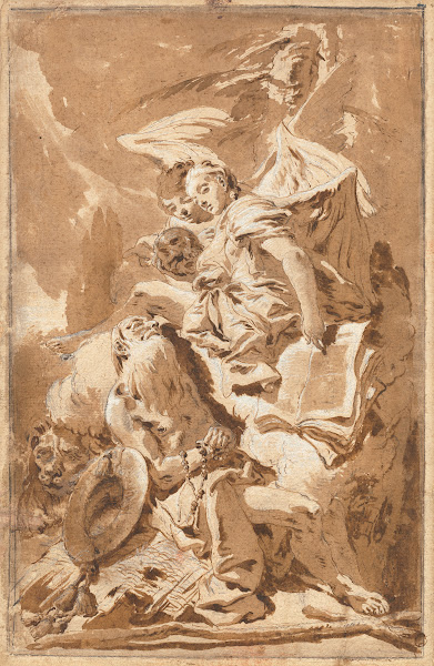 Saint Jerome in the Desert Listening to the Angels c 1732
