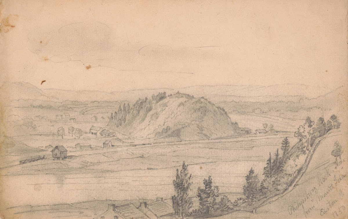 Philipsburg Rock NJ from Mount Ida Easton Pa 1850