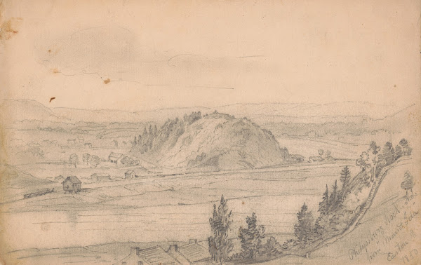 Philipsburg Rock NJ from Mount Ida Easton Pa 1850