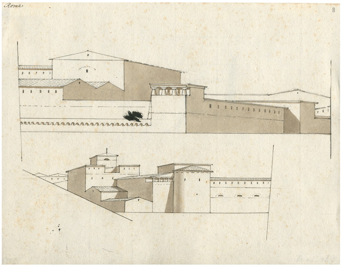 Rome 2 gezichten op anonieme gebouwen