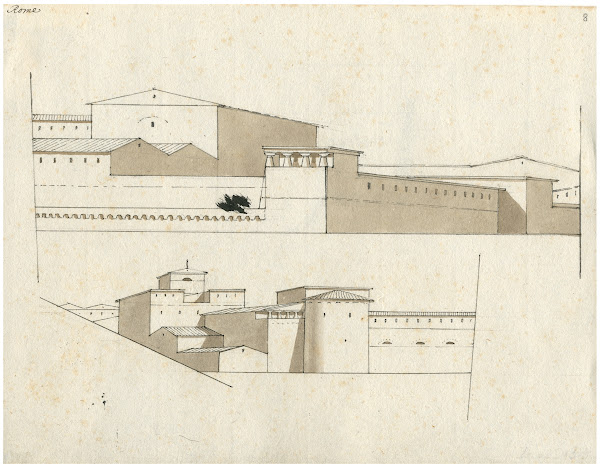Rome 2 gezichten op anonieme gebouwen